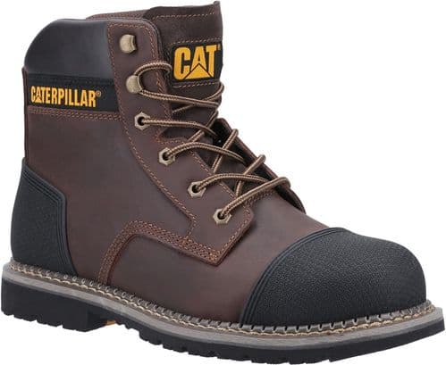 Caterpillar Powerplant S3 Boots Safety Brown